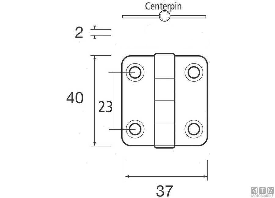 Cerniera Quadra S Inox