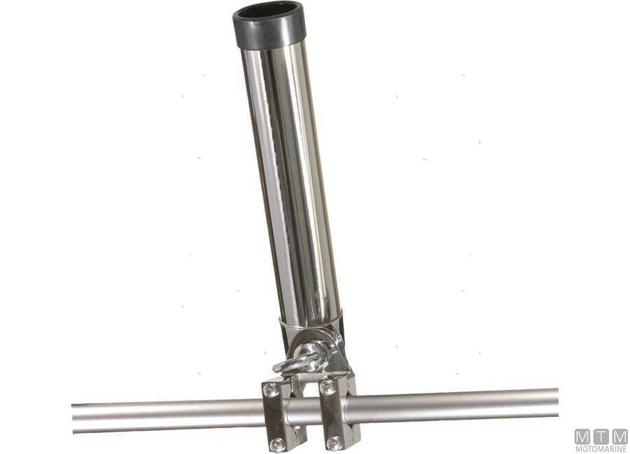 Supporto Portacanne Orientabile Inox con Morsetto Stringitubo
