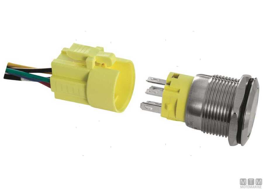 Interruttore Led Flat Label Inox
