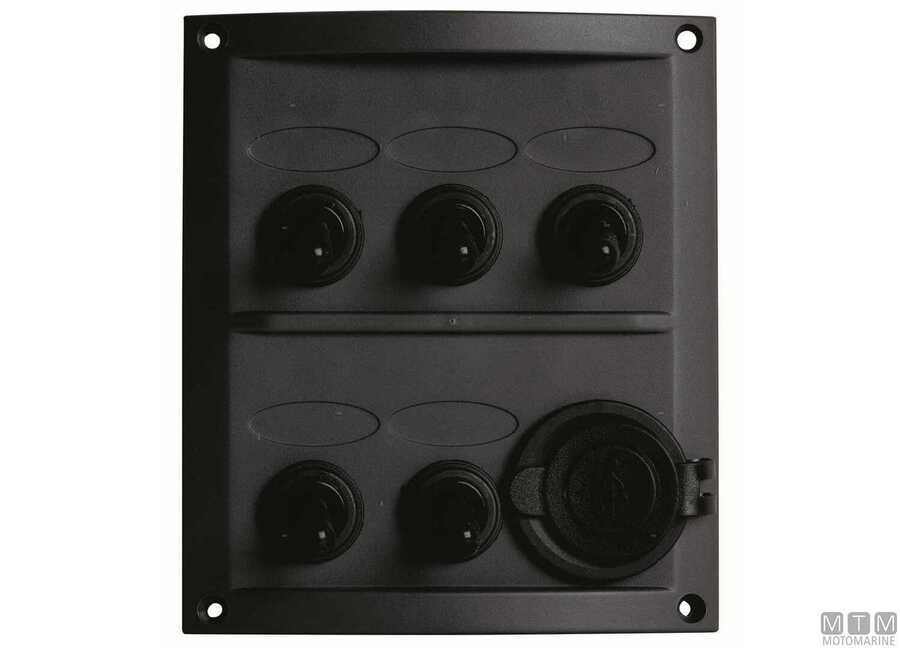 Pannelli New Classic Black con Interruttori Impermeabili e Presa 12V/USB