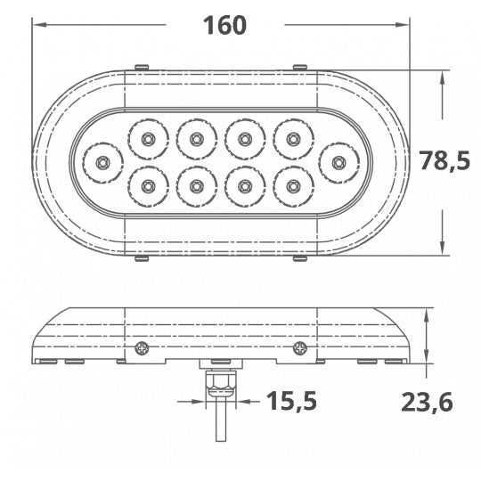 LUCE SUBACQUEA A 10 LED