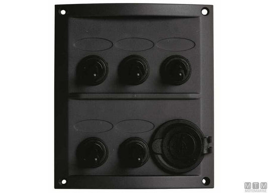 Pannelli New Classic Black con Interruttori Impermeabili e Presa 12V/USB
