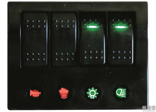 Pannello Startech con Interruttori Basculanti e  Valvole
