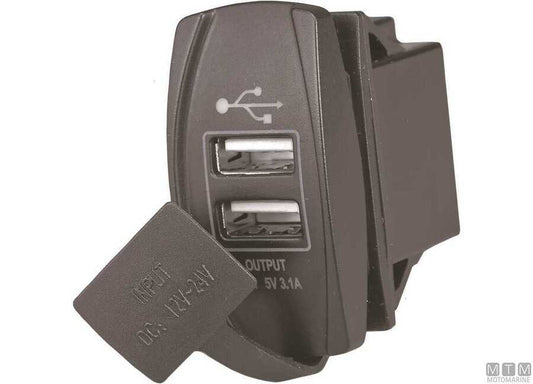 Presa Dual USB Tipo Carling