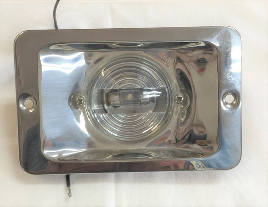 Luce di Cortesia da Incasso Modello. Rettangolare Inox